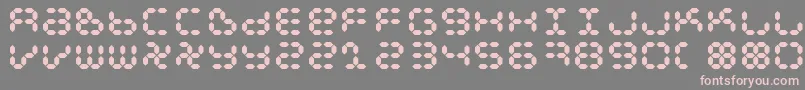 Dspl Font – Pink Fonts on Gray Background