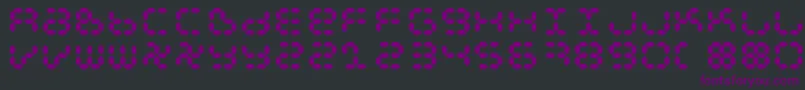 Шрифт Dspl – фиолетовые шрифты на чёрном фоне