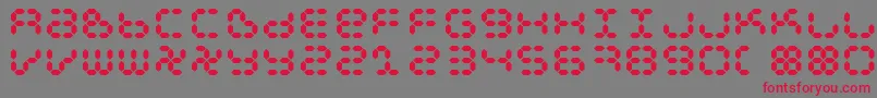 Dspl Font – Red Fonts on Gray Background