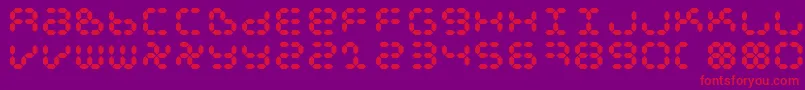 Dspl Font – Red Fonts on Purple Background