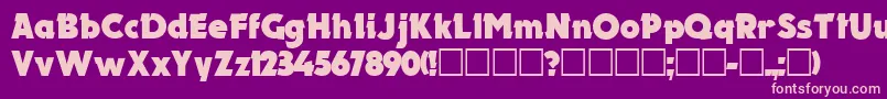 ElectronNormal Font – Pink Fonts on Purple Background