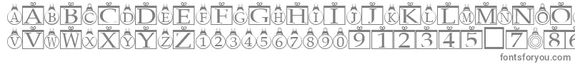 Шрифт Xmasregular – серые шрифты