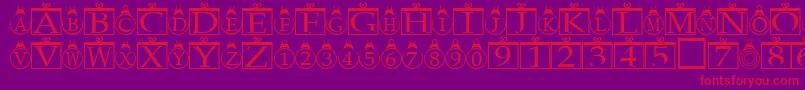 More about Xmasregular Font Xmasregular Font – Red Fonts on Purple Background