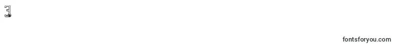 フォントQuasidipitousBlackSpot – フォント数字3