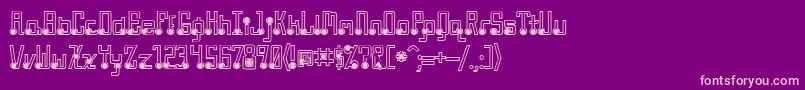 QuasidipitousBlackSpot Font – Pink Fonts on Purple Background