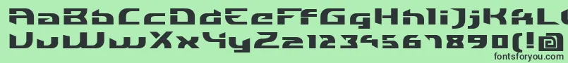 IndividigitalBlack Font – Black Fonts on Green Background