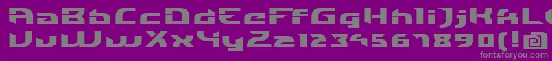 IndividigitalBlack Font – Gray Fonts on Purple Background