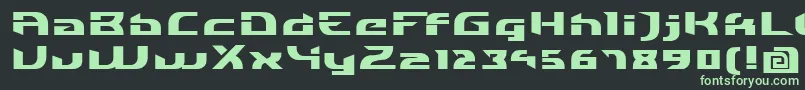 IndividigitalBlack Font – Green Fonts on Black Background