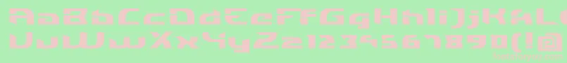 IndividigitalBlack Font – Pink Fonts on Green Background