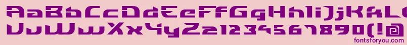 IndividigitalBlack Font – Purple Fonts on Pink Background