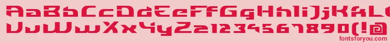 IndividigitalBlack Font – Red Fonts on Pink Background