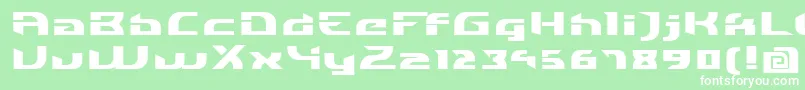 IndividigitalBlack Font – White Fonts on Green Background