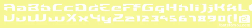 IndividigitalBlack Font – White Fonts on Yellow Background