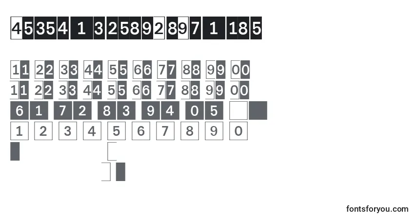 Schriftart DeconumbersLhSquare – Alphabet, Zahlen, spezielle Symbole