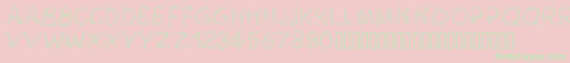 Pwsmokey Font – Green Fonts on Pink Background