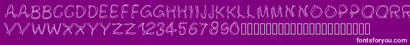 Pwsmokey Font – White Fonts on Purple Background