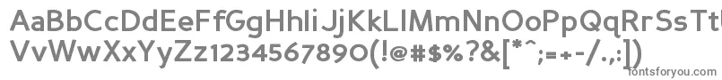 Persansb-fontti – harmaat kirjasimet valkoisella taustalla