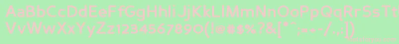 Persansb Font – Pink Fonts on Green Background