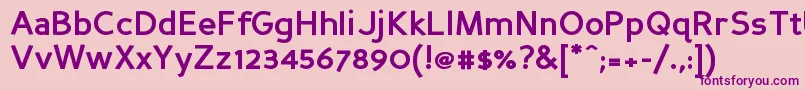Persansb Font – Purple Fonts on Pink Background