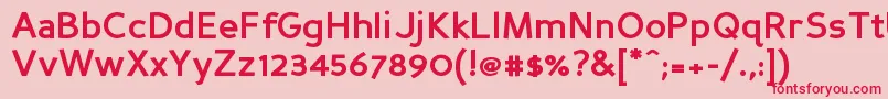 Persansb-Schriftart – Rote Schriften auf rosa Hintergrund