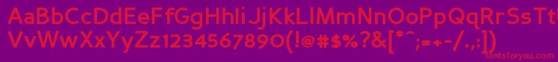 Persansb Font – Red Fonts on Purple Background
