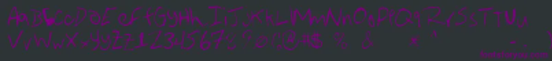 Averen Font – Purple Fonts on Black Background