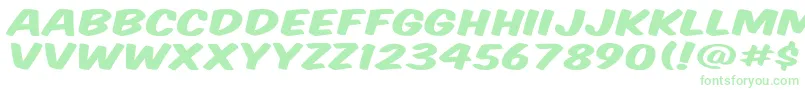 Komtitw Font – Green Fonts on White Background