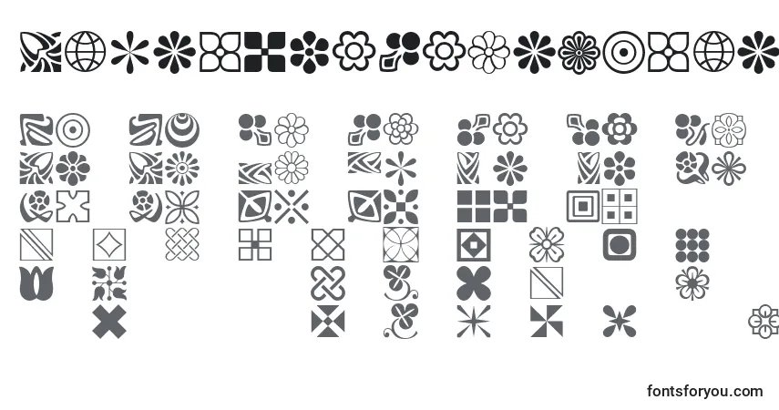 Czcionka LinotypeDecorationPi2 – alfabet, cyfry, specjalne znaki