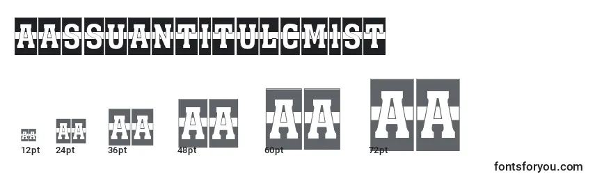 AAssuantitulcm1st Font Sizes