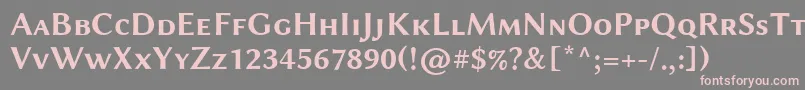 LinbiolinumAsb Font – Pink Fonts on Gray Background