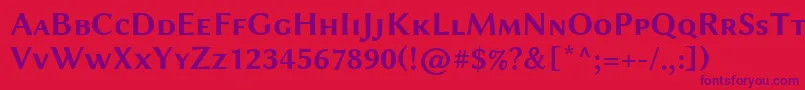 LinbiolinumAsb Font – Purple Fonts on Red Background