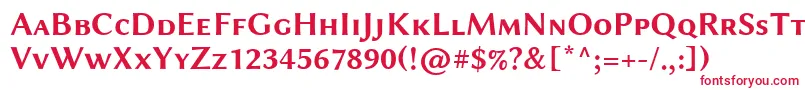 LinbiolinumAsb Font – Red Fonts on White Background