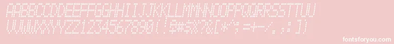 Alpine7558m Font – White Fonts on Pink Background