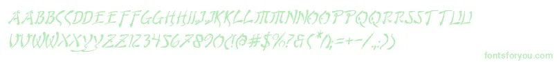 Подробнее о шрифте Bushidoi Шрифт Bushidoi – зелёные шрифты на белом фоне