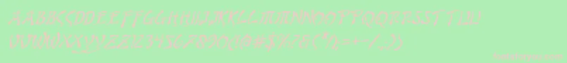 Bushidoi Font – Pink Fonts on Green Background