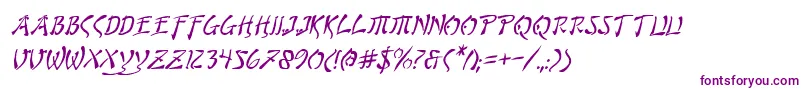 Bushidoi Font – Purple Fonts on White Background