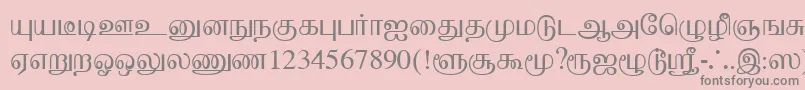 Więcej informacji o czcionce BaaminiPlain Czcionka BaaminiPlain – szare czcionki na różowym tle