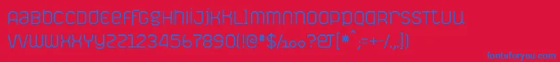 PictavesLight Font – Blue Fonts on Red Background