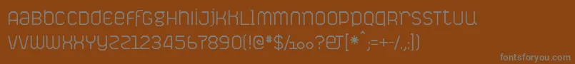 Шрифт PictavesLight – серые шрифты на коричневом фоне