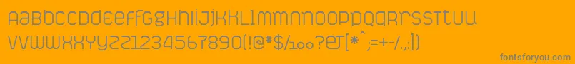 フォントPictavesLight – オレンジの背景に灰色の文字
