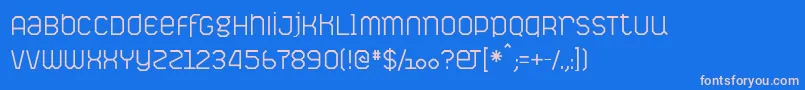 Шрифт PictavesLight – розовые шрифты на синем фоне