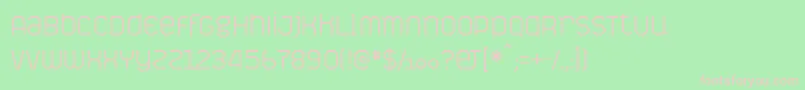 PictavesLight Font – Pink Fonts on Green Background