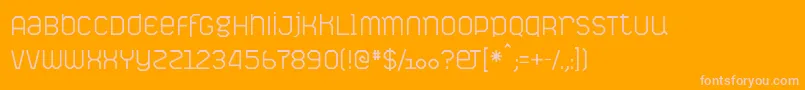 PictavesLight Font – Pink Fonts on Orange Background