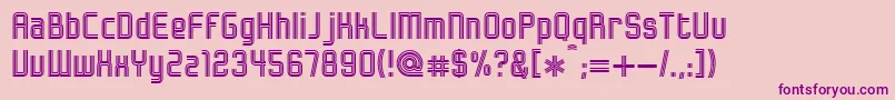 BonzerHerzogenaurach Font – Purple Fonts on Pink Background