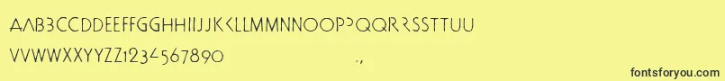 Docbtrial Font – Black Fonts on Yellow Background