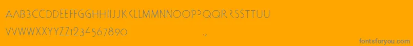 Docbtrial Font – Gray Fonts on Orange Background