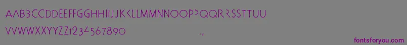 Docbtrial Font – Purple Fonts on Gray Background