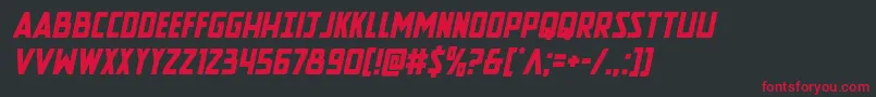 Newcomictitleital Font – Red Fonts on Black Background