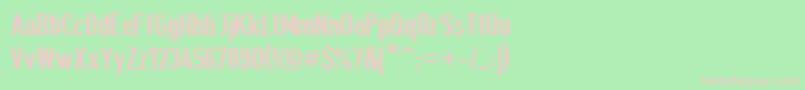 Giveahootsbd Font – Pink Fonts on Green Background