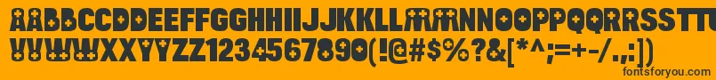 More about BulltoadhealthRegular Font BulltoadhealthRegular Font – Black Fonts on Orange Background